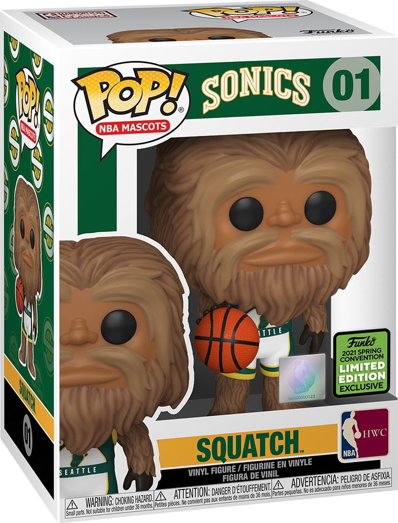 NBA Sonis - Squatch 01 2021 Spring Convention Limited Edition Exclusive - Funko Pop! - Vinyl Figur