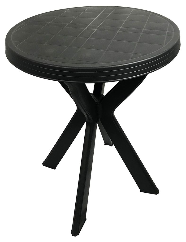 Gartentisch Rund Anthrazit Ø70xH72cm Produktbild 