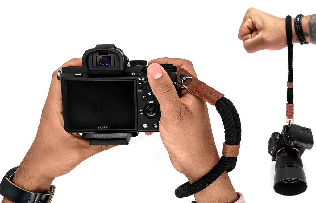 Baumwolle MegaGear Handschlaufe für SLR Khaki-Grün klein DSLR-Kamera 