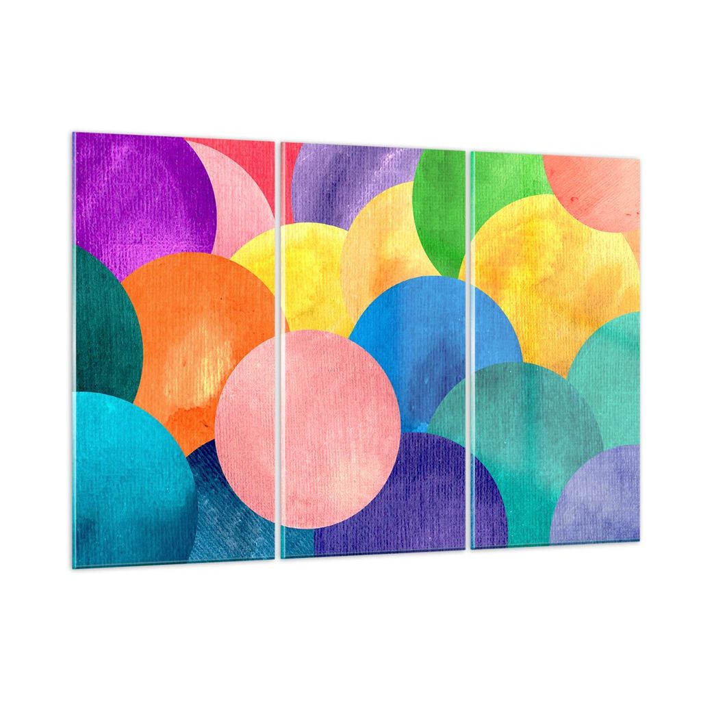 Bilder auf glas - Abstraktion modern - 105x70cm - Glasbilder - Wandbilder - Kunstdruck - zum Aufhängen bereit - Wanddekoration aus Glas - Glas Bil...