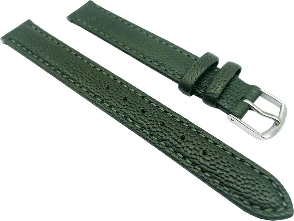 Cinturino Orologio 12 mm Kassandra Verde Scuro - Alta Qualità Pelle