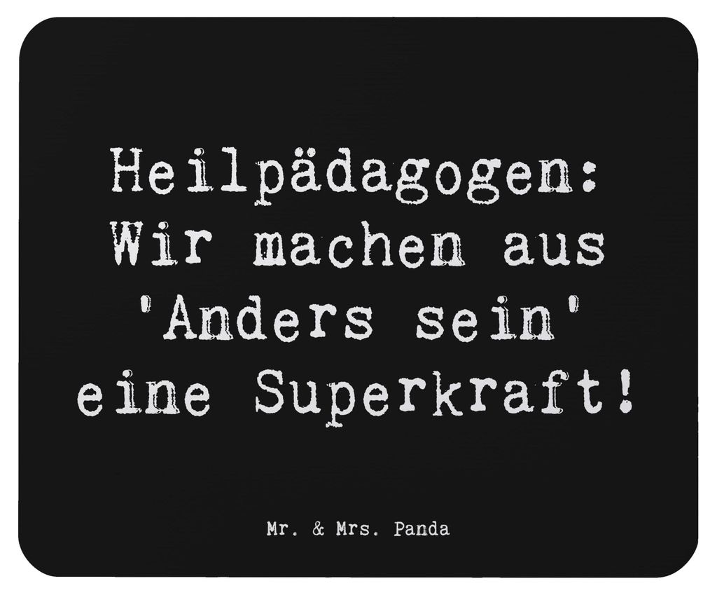 Mr. & Mrs. Panda Mauspad Spruch Heilpädagogin Superkraft - Produktbild 