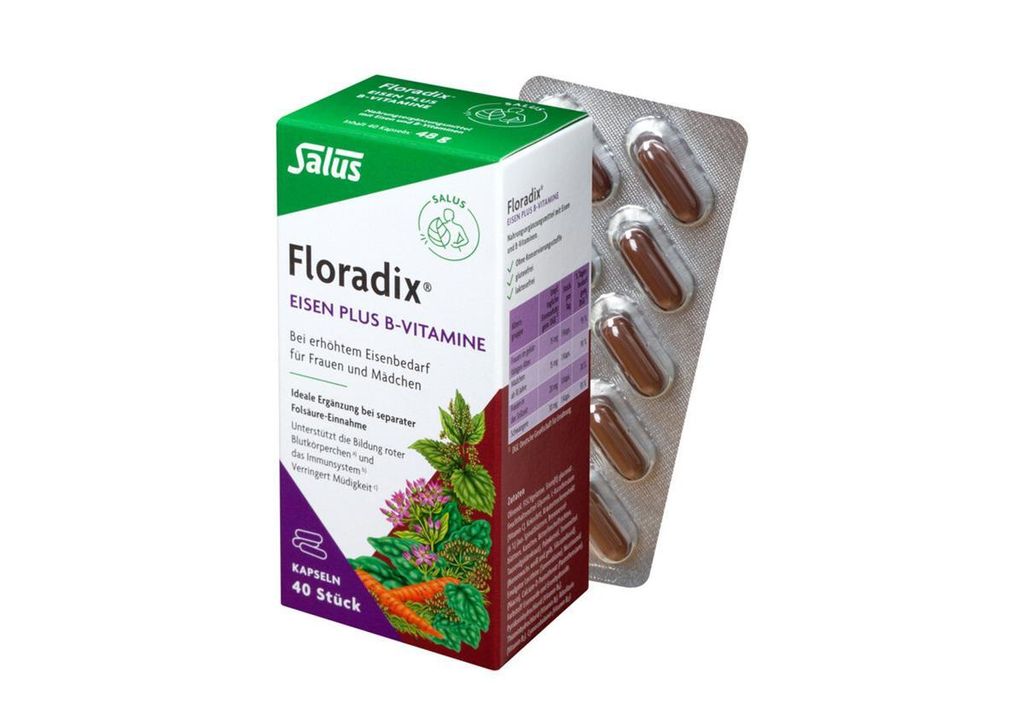 Salus Floradix Eisen plus B Vitamine 40Kapseln