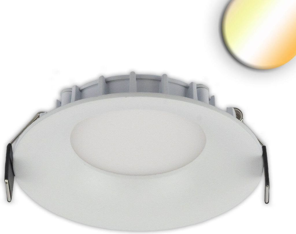 ISOLED LED Downlight, 8W, ultraflach, ColorSwitch 2600/3100/4000K, dimmbar