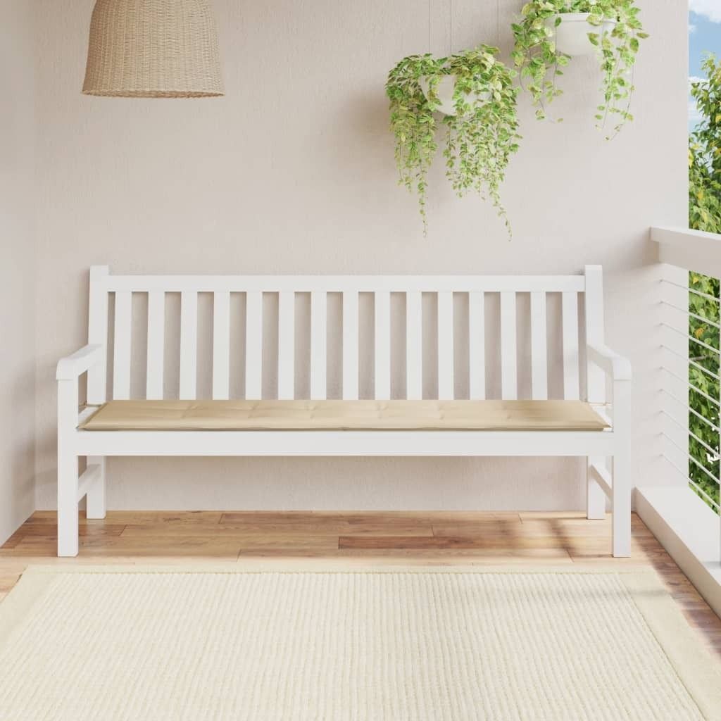 "SPRING SALE"Gartenbank-Auflage - Sitzkissen/Polsterauflage - Beige 180x50x3 cm Oxford-Gewebe GermanyMöbel 38211 - Gartenmöbelauflagen