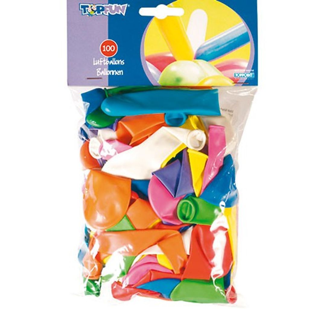 Stylex 14058, Spielzeugballon, Gemischte Farben, Rund, 100 Produktbild 
