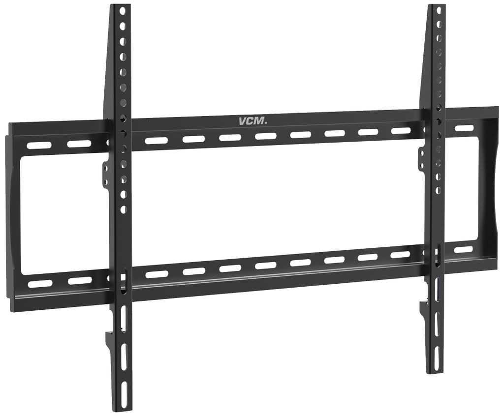 VCM Universal TV Wandhalterung 32-70 Zoll bis 25 kg | VESA bis max. 600x400 | Halter Fernsehhalter mit Wasserwaage flach starr | Fernseh Halterung ...