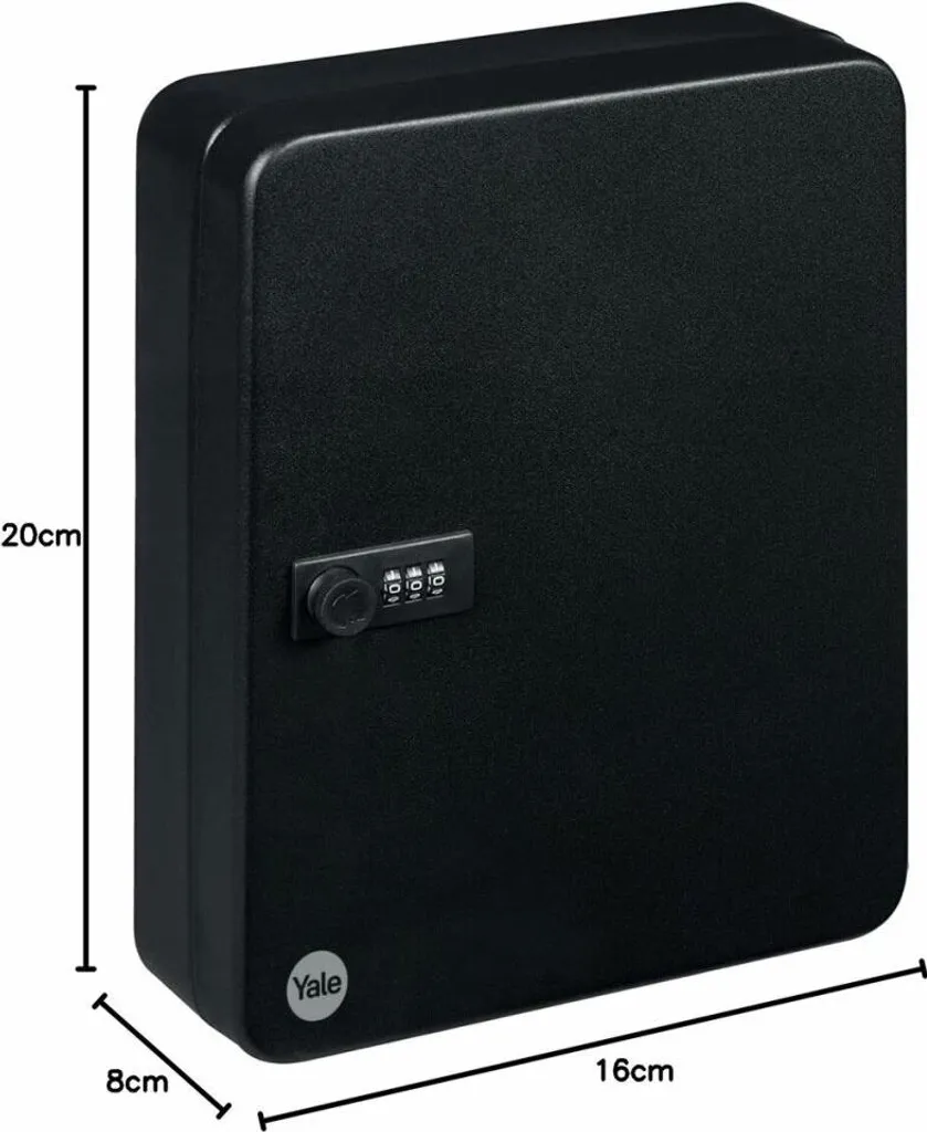 YALE Boîte à clés YKB/200/CB2 Noir Mat - Coffre de Sécurité à Code - 4