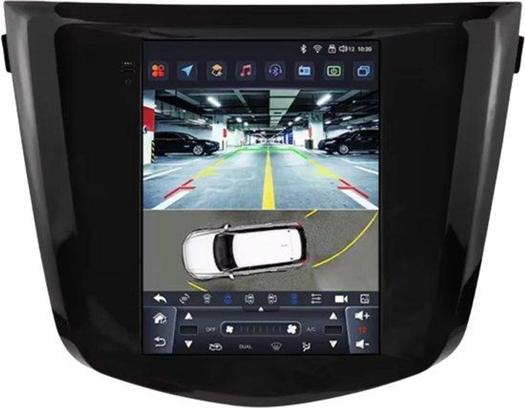 Autoradio mit Bluetooth und CarPlay für Nissan Qashqai J11 & X-Trail 3 T32 (2013–2017) – Kompatibel mit Apple und Android – Stereoanlage –...