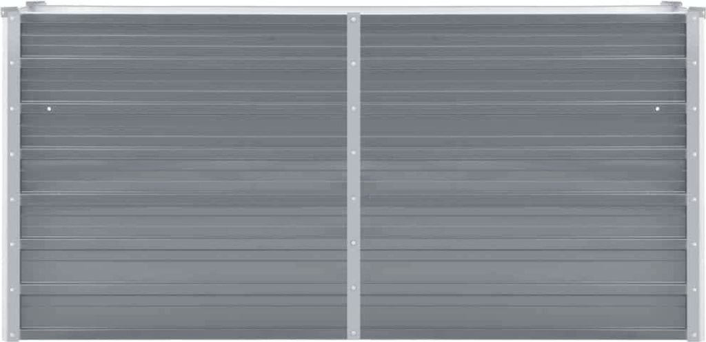 vidaXL Garten-Hochbeet Verzinkter Stahl 160x40x77 cm Grau Produktbild 3