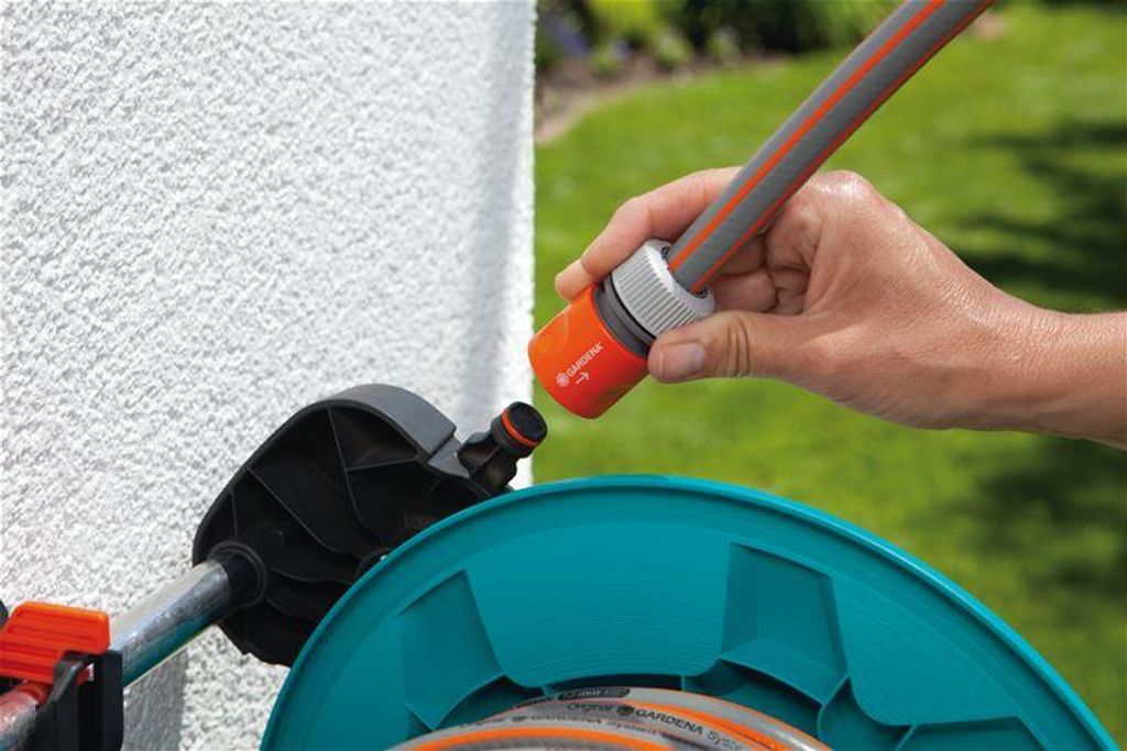 Gardena 8009-20 Gardena Classic 50 Set Wandschlauchtrommel Immagine del prodotto 
