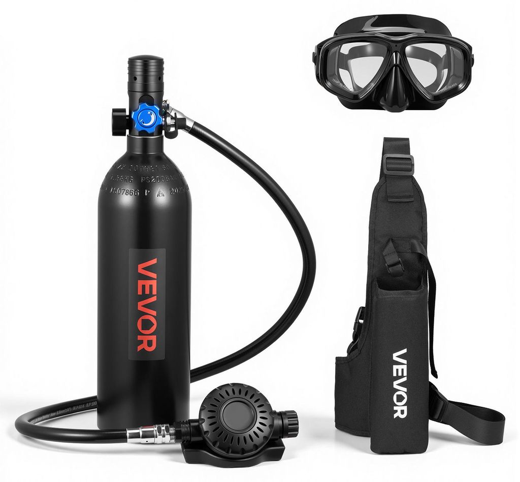 VEVOR Mini-Tauchflasche 1 L, Tragbare Lungenflasche für Produktbild 