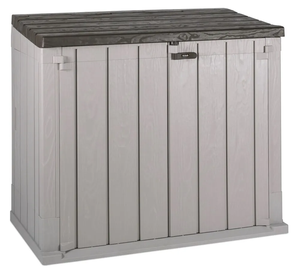 Coffre de rangement extérieur Toomax Stora Way en résine beige 842 litres