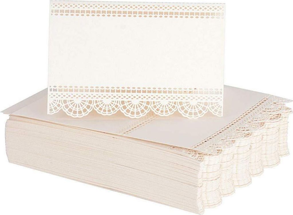 50Pcs Tischkarten für die Tabelle Einstellung(Ivory)