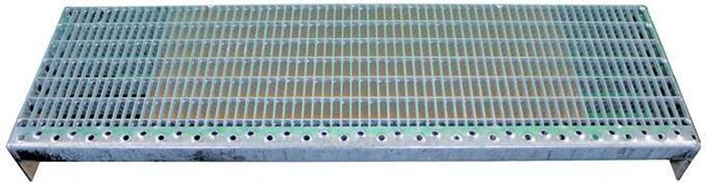 engmaschige Treppenstufe EP, 900x240 mm, verzinkt MW30x10, Produktbild 