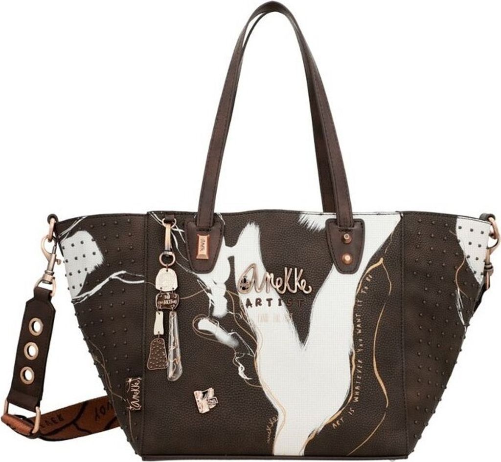 Anekke Schultertasche Nature Shodō Shopper Brown dunkelbraun