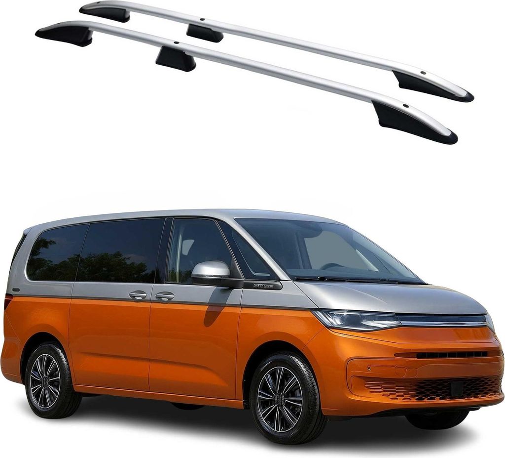 Barres De Toit Longitudinales pour VW T7 Multivan 2021-2025 Image du produit 