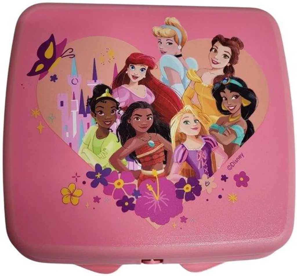 Lunch box carrée rose avec charnière solide pour repas à emporter