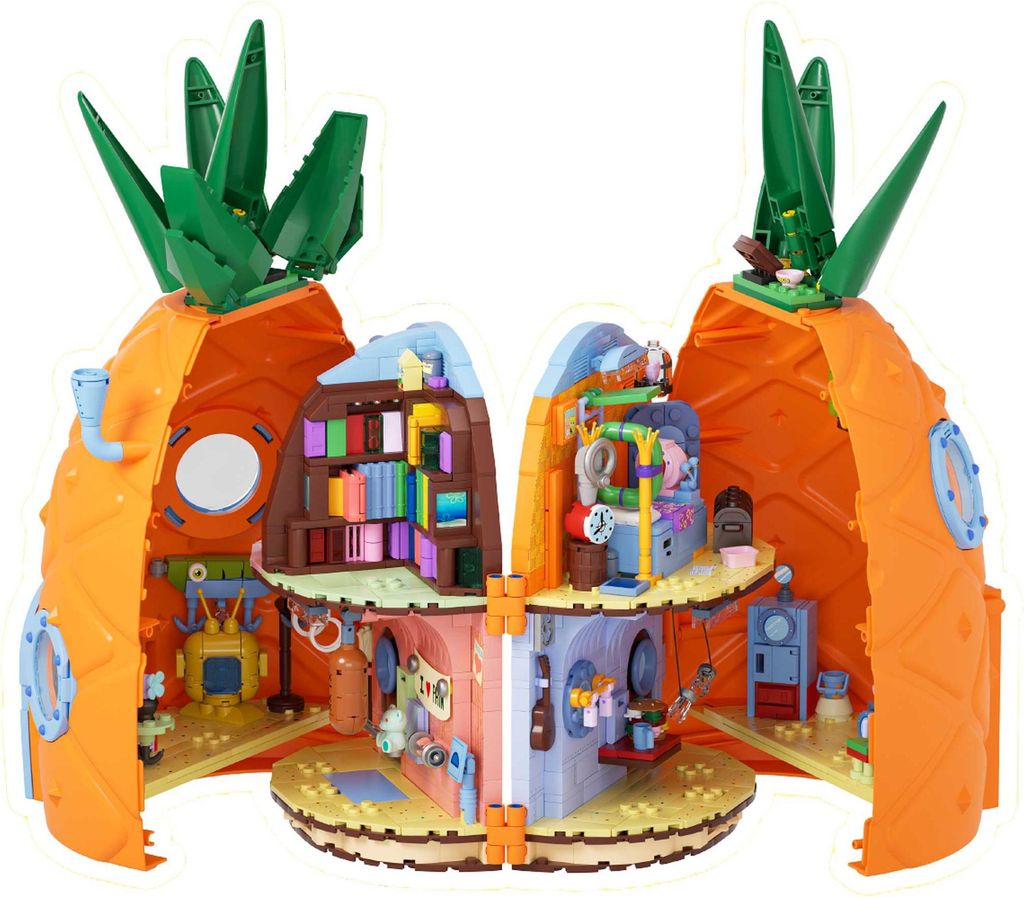 AREA-X AB0064 Ananashaus – Stavebnicová sada SpongeBob s Obrázok produktu 