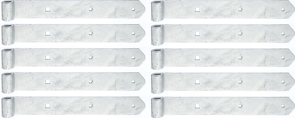 Alberts 845100 Ladenband, gerade, Abschluss abgerundet, feuerverzinkt, Rolle Ø13 mm, Größe 300 x 40 mm, 10er Set