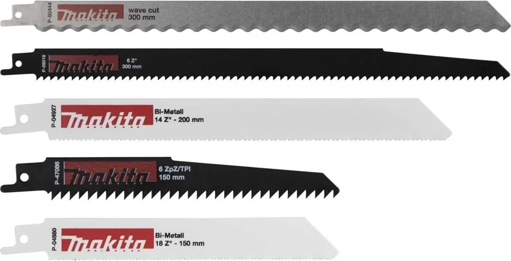 Makita Set 5 Lame Sega Universali - Taglio Legno Metallo Isolanti