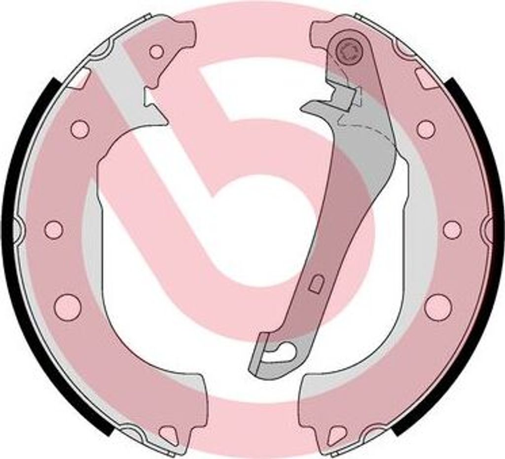 BREMBO Bremsbackensatz Trommelbremse Hinten für FORD ECOSPORT 228mm S 24 552