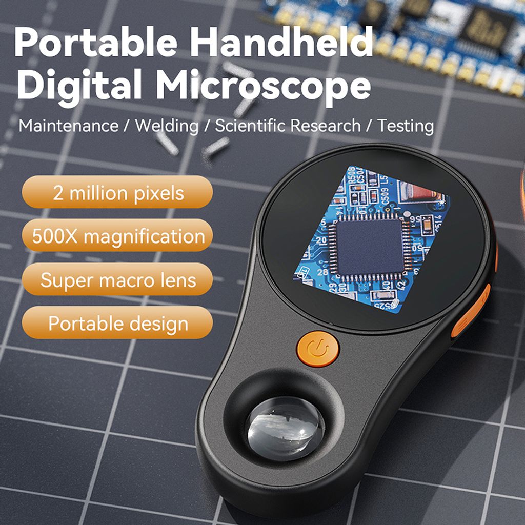 1080P mini mikroskop pro děti, 500x digitální kapesní Obrázek produktu 3