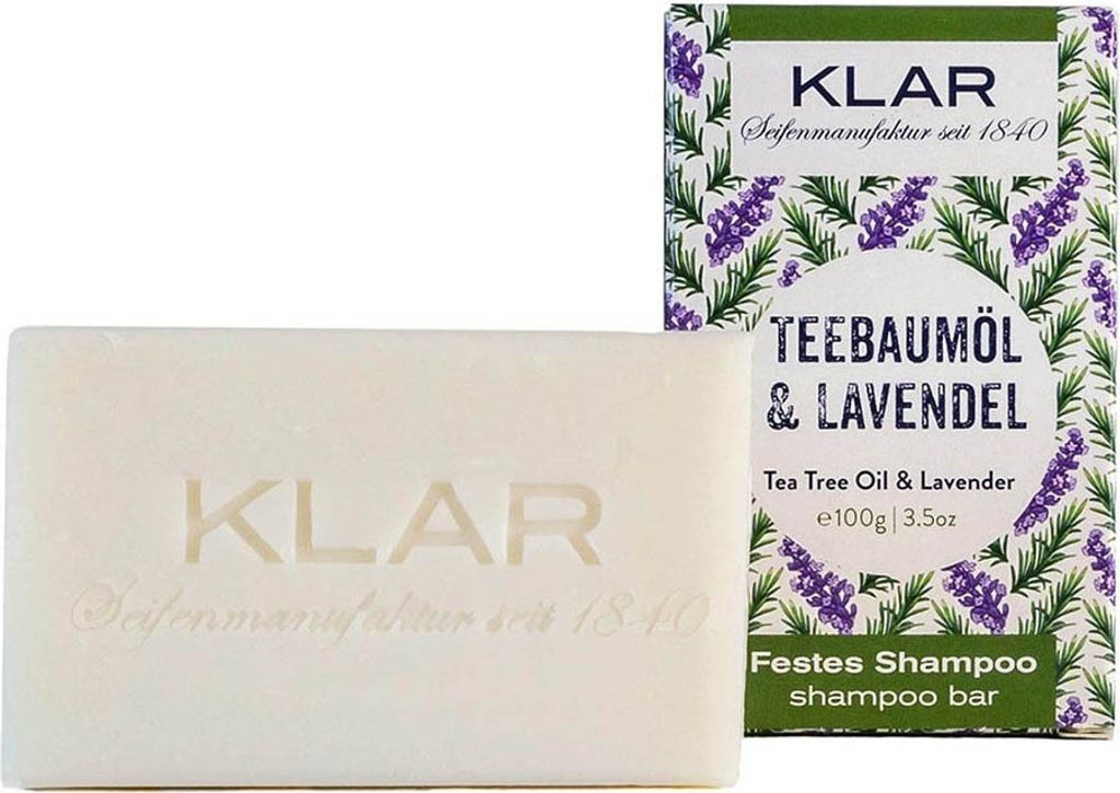 Klar Seifen festes Shampoo Teebaumöl & Lavendel 100g (gegen Image du produit 