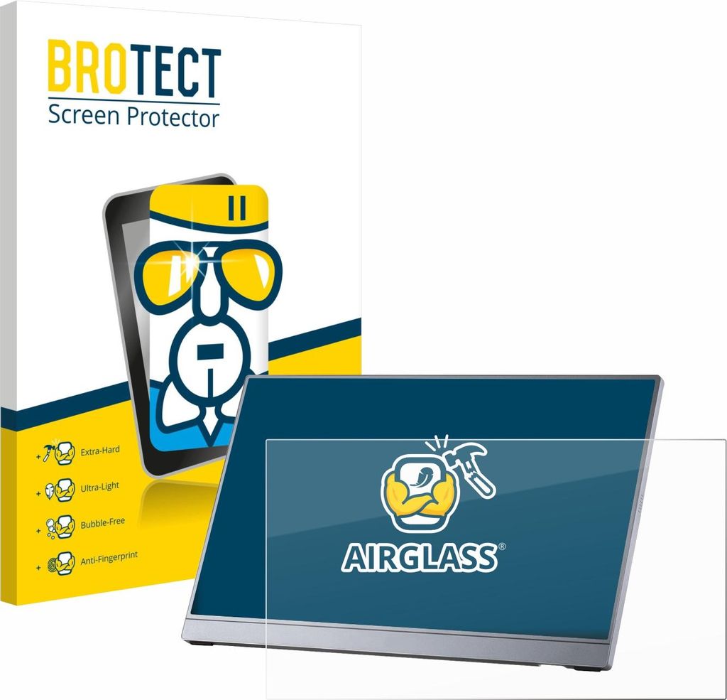 BROTECT Schutzglas für Arzopa Z3FC 16.1" Schutzfolie Panzer Folie Glas Display Schutz klar