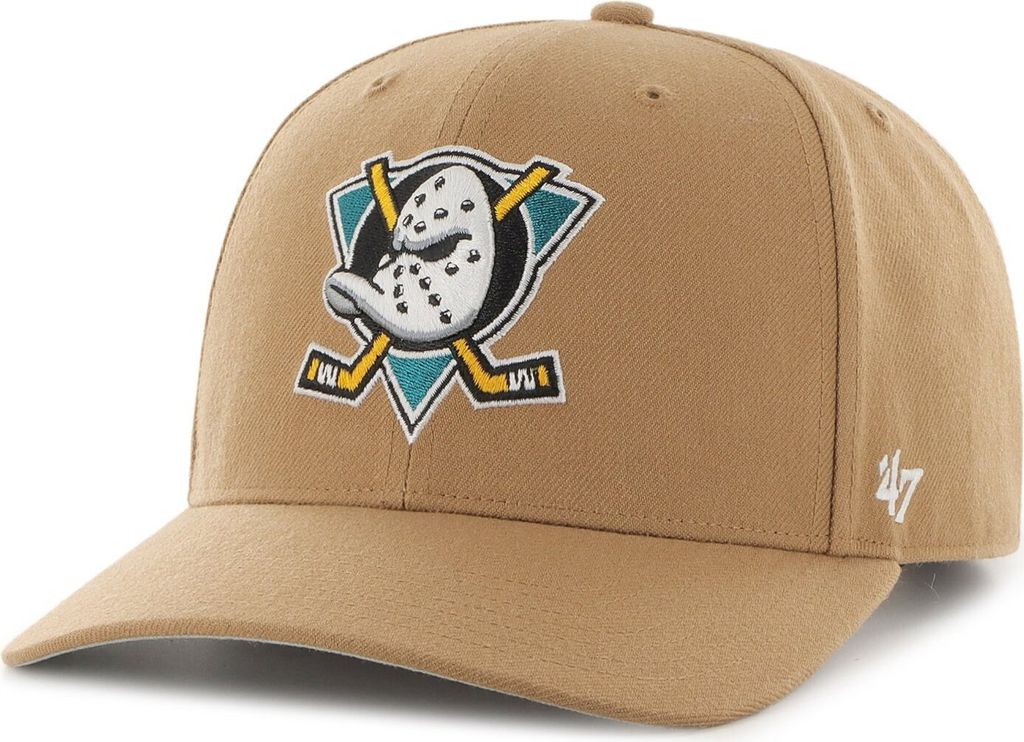 47 Brand Low Profile Snapback Cap - ZONE Anaheim Ducks camel