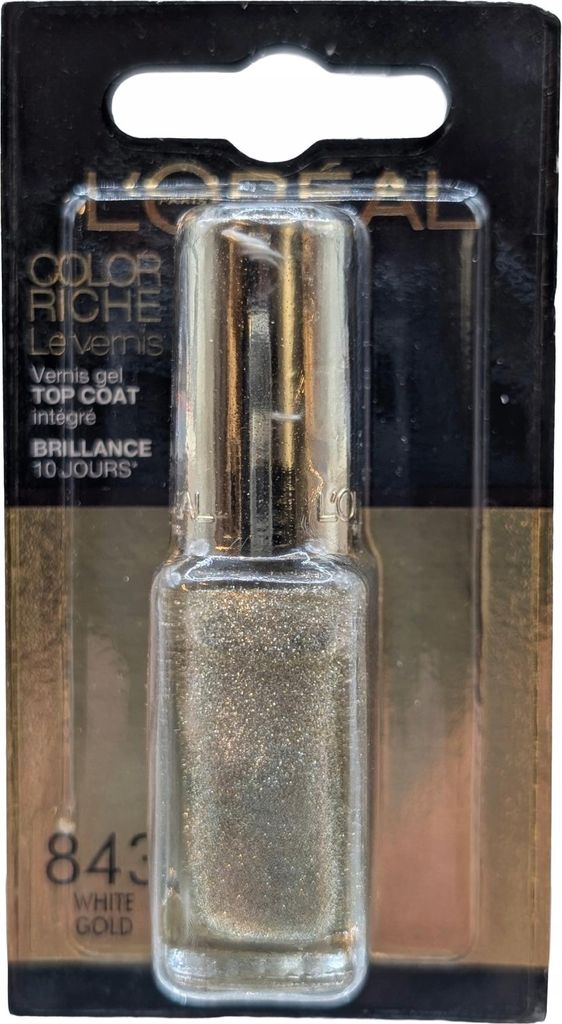 Lakier Do Paznokci L'oreal Paris, Color Riche 843 Białe Zdjęcie produktu 