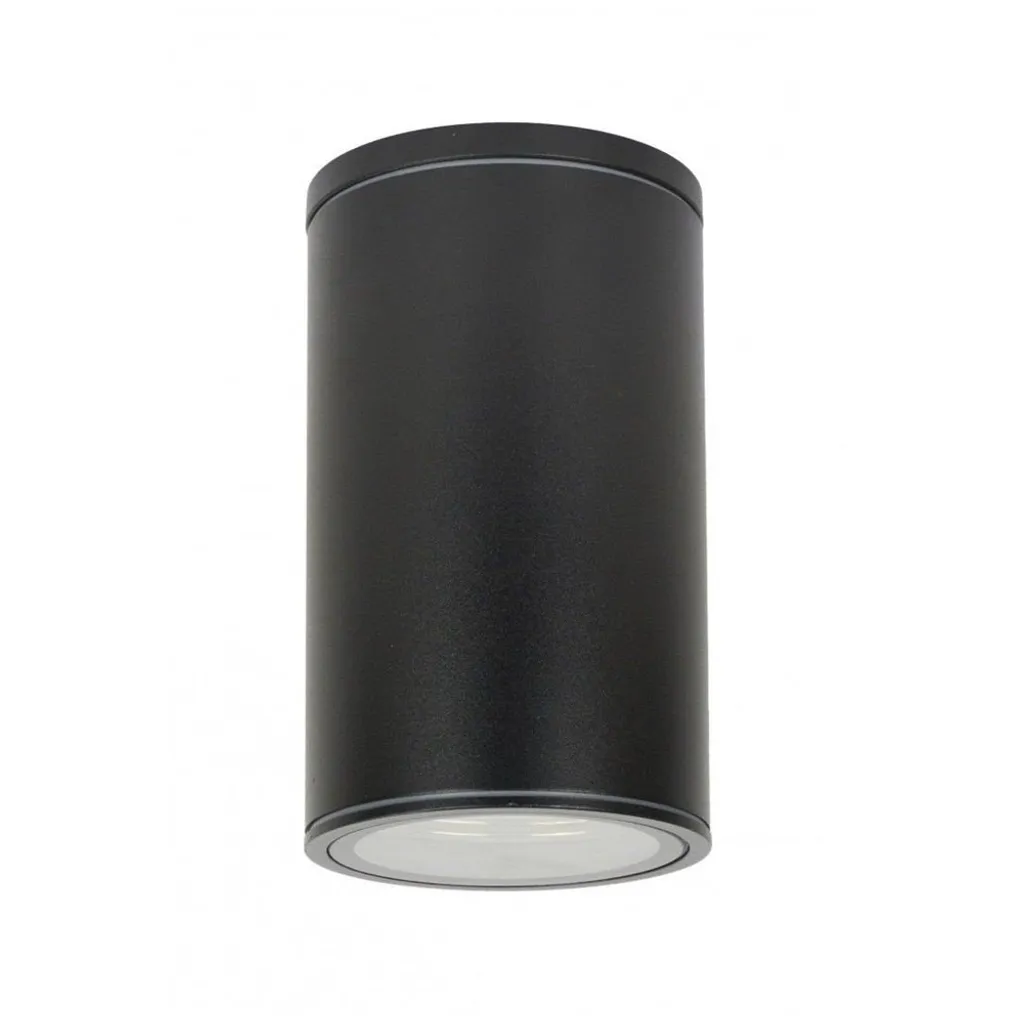 Spot plafonnier extérieur noir 11cm 1xE27 IP54 SU-MA 7003 BL robuste