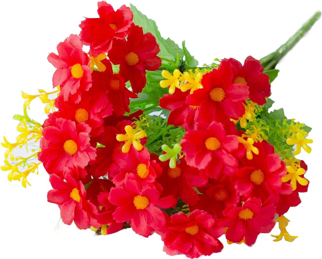 Künstlicher Blumenstrauß, 28 Köpfe, realistische Kunstseide, Blumenschmuck für Hochzeiten, Partys, Zuhause, Büro, Tischdekoration, Kunststoff,...