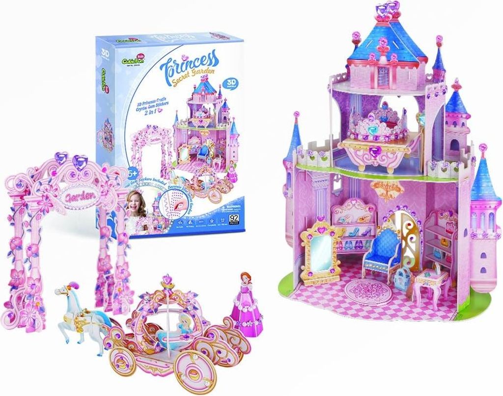 DANTE Cubic Fun puzzle 3D Prinzessin Geheimer Garten 16238