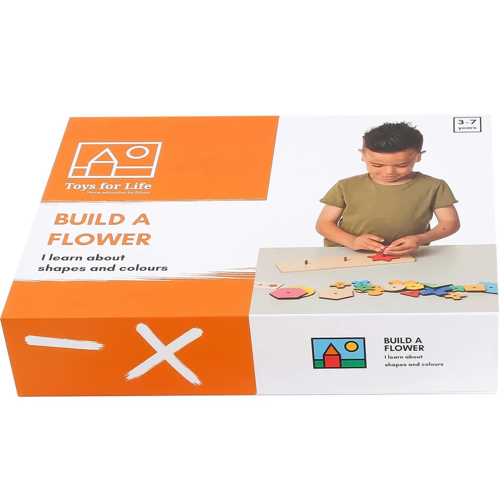 Jeu de construction fleur pour enfant : kit pédagogique de botanique