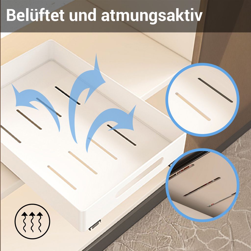 Heikoeco® Teleskopschublade, Schrank-Organize, ausziehbarer Produktbild 6