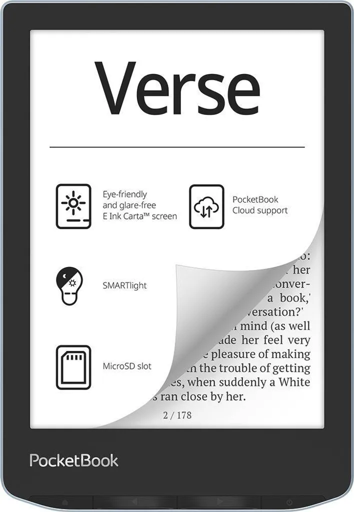 PocketBook Verse liseuse 6 pouces avec Shell Cover et écran SMARTlight