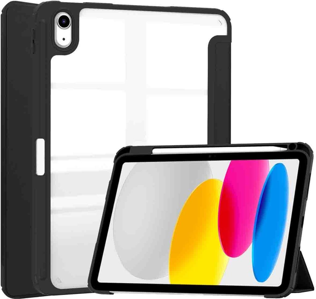 imoshion Trifold Hardcase Klapphülle iPad 11 (2025) 11 Zoll A16 / iPad 10 (2022) 10.9 Zoll - Schwarz