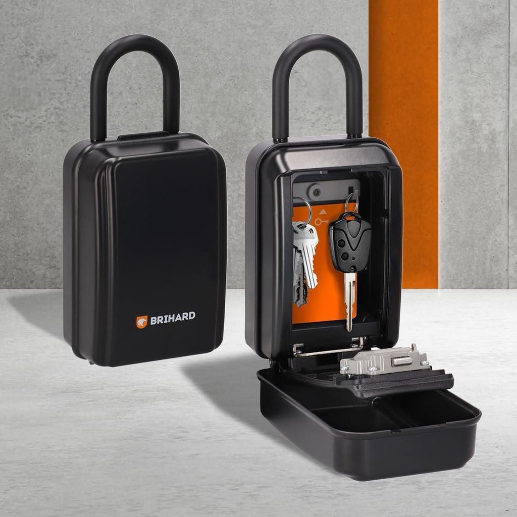 All Season Shackle XL Schlüsseltresor mit Zahlencode, abnehmbaren Bügel und wasserdichter Abdeckung Outdoor Safe Schlüsselkasten mit Code Zahlen...