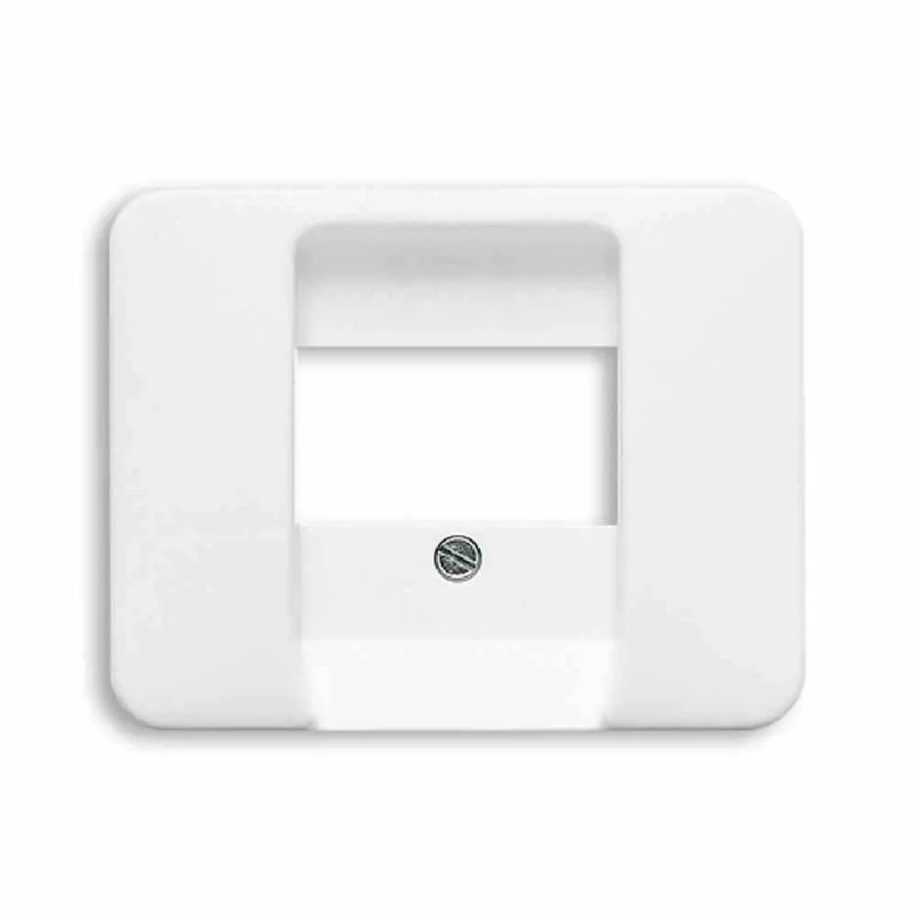 Busch-Jaeger Plaque centrale TAE 1f alpha studio blanc polissage brillant