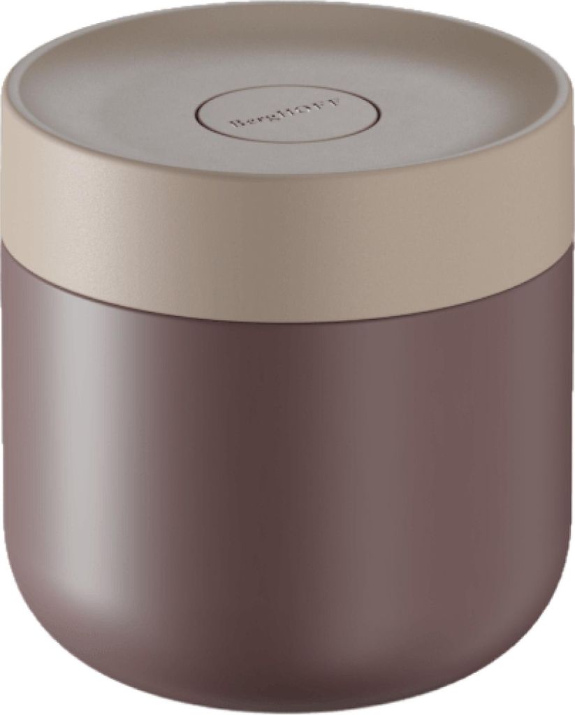 BergHOFF Home Nommie Thermobehälter für Essen 0,35 l, auslaufsicherer Isolierbehälter, hält Mahlzeiten bis 6 Std. warm oder kalt, Edelstahl, Rosa