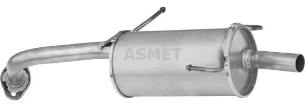 Silencieux arrière ASMET 14013 en acier durable pour Micra 201005F600