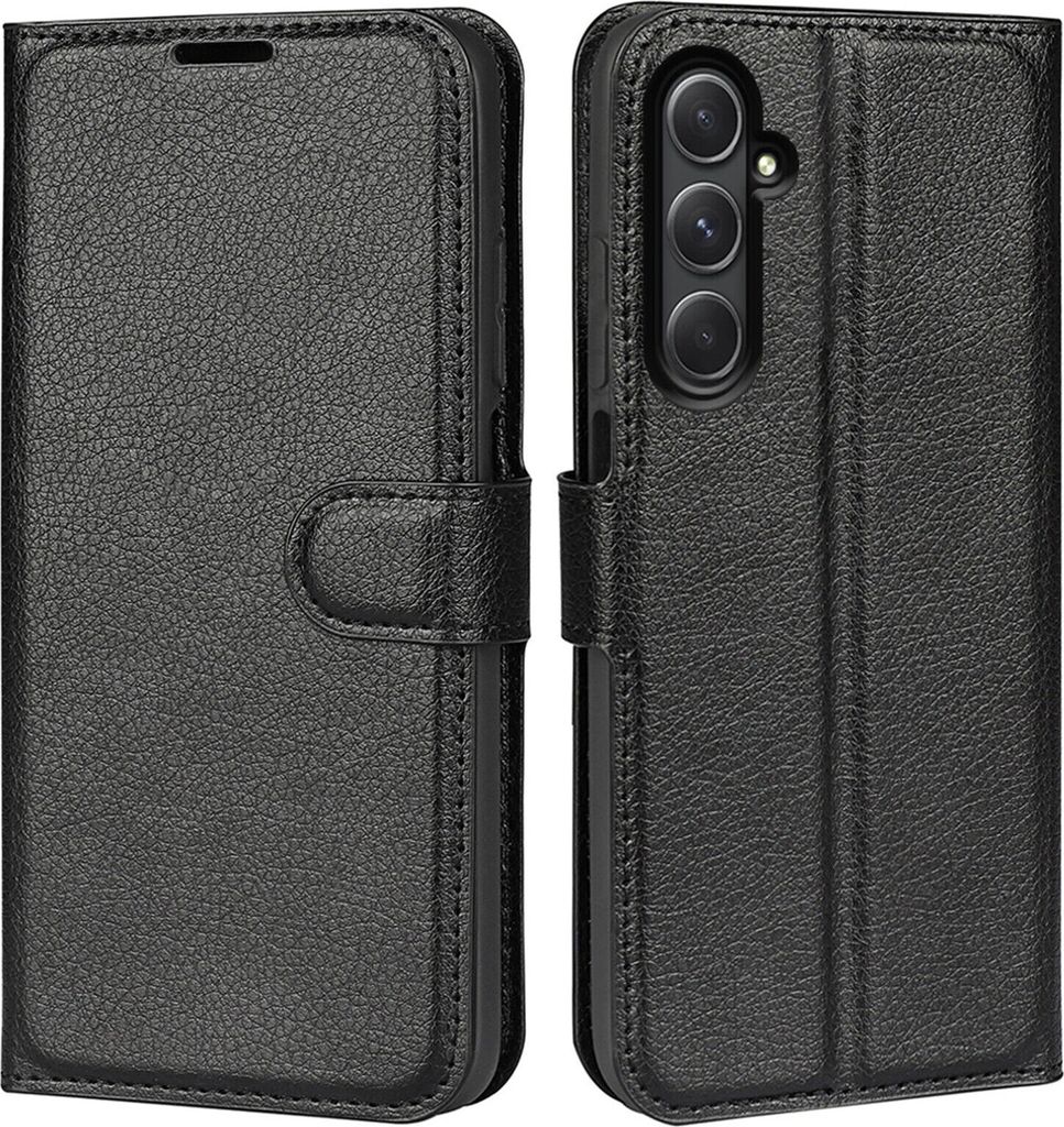 Klapphülle für Samsung Galaxy A55 5G (Schwarz) - Handyhülle Produktbild 3