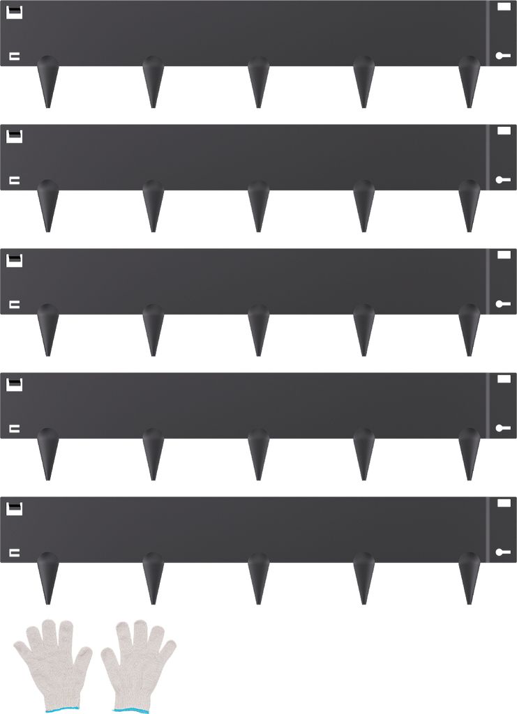 VEVOR obruba trávnika, sada 5 ks, 990x207x1,5 mm, kovová Obrázok produktu 