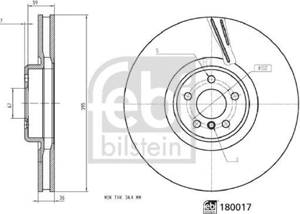 Disque de frein haute performance OE 34106887398 pour BMW X4 X5 X6