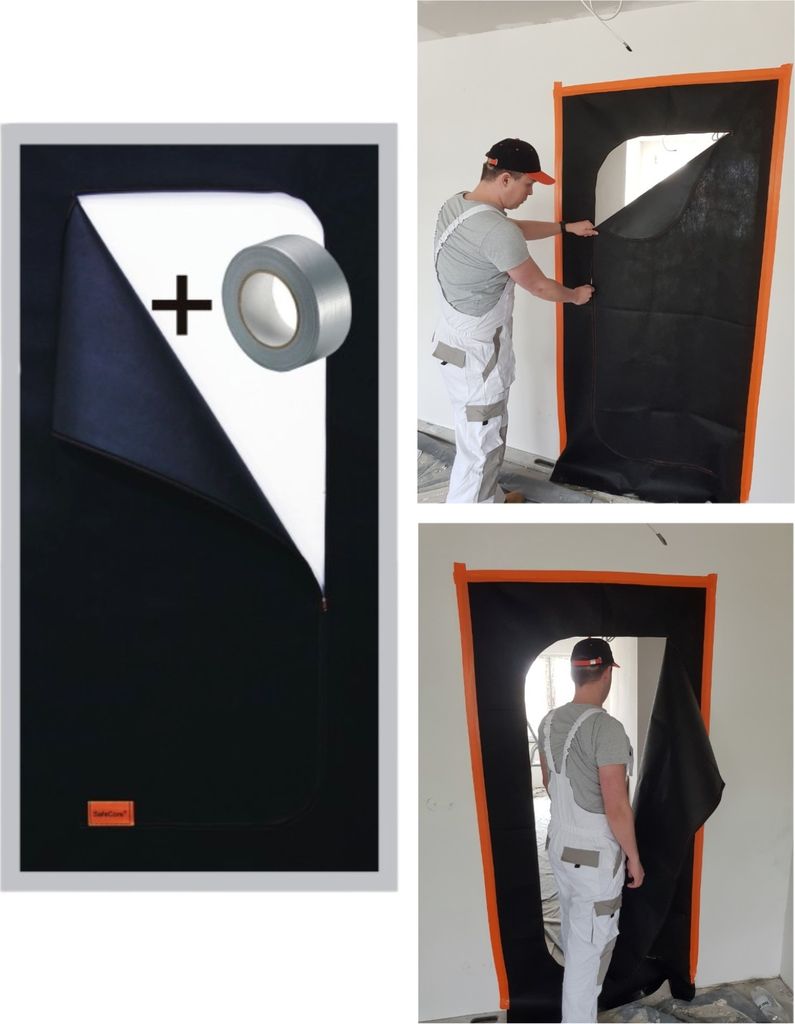 Porte da cantiere porte antipolvere barriera antipolvere Immagine del prodotto 