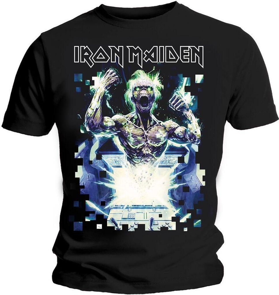 Iron Maiden - "Speed Of Light" T-Shirt für Herren/Damen Uni RO2014 (S) (Schwarz)