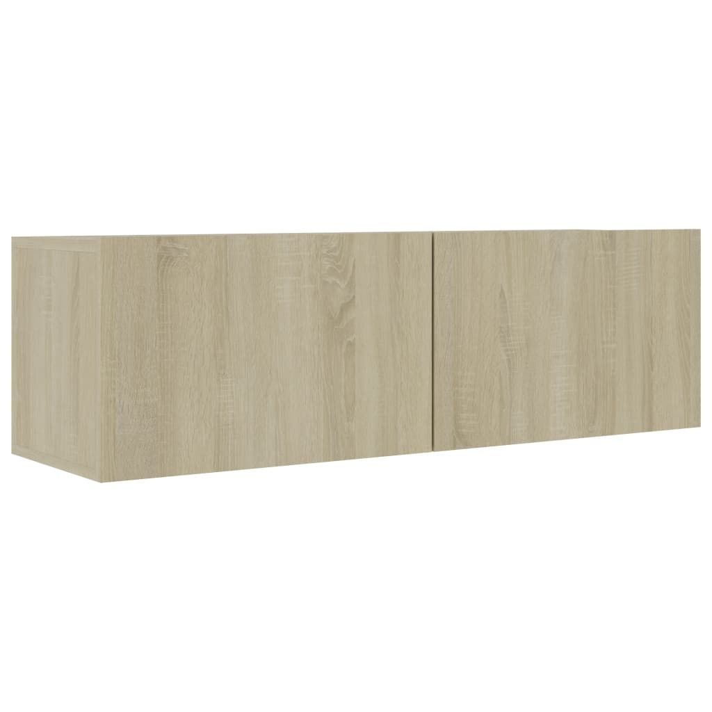 vidaXL Armoire TV Chêne Sonoma 100x30x30 cm Bois composite Image du produit 