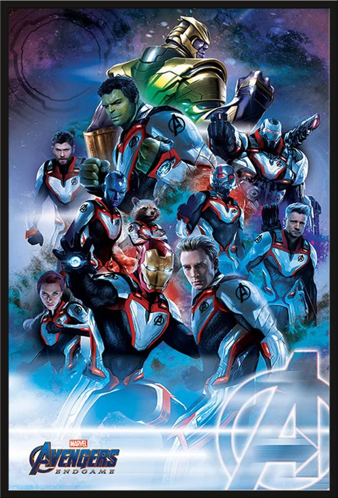 Poster Avengers Endgame Quantum Realm Cadre Shinsuke Noir Incassable