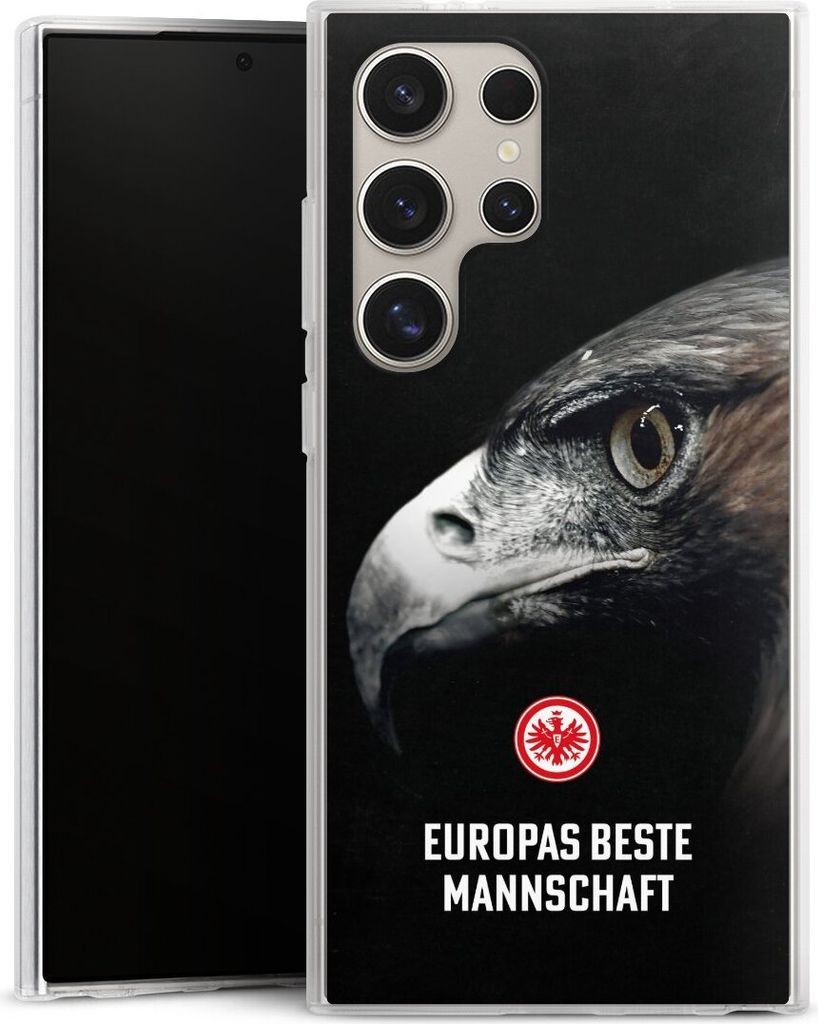 DeinDesign Handyhülle für Samsung Galaxy S24 Ultra Silikon Hülle Case Smartphone Schutzhülle Europameisterschaft Eintracht Frankfurt Offizielle...